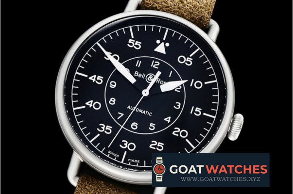 Bell & Ross - Bell Ross WW1-02 Military SS/LE Black/Wht Miyota 9015