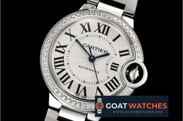 Cartier - Balon Bleu Ladies 33mm Diam SS/SS Wht V6F Jap NH05
