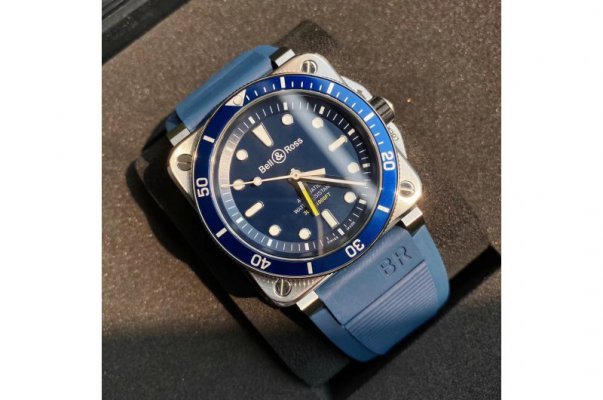 Bell & Rose Instruments BR03-92 Diver blue SS/RU 42mm 316L ETA-2892