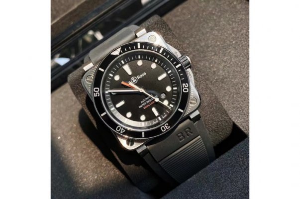 Bell & Rose Instruments BR03-92 Diver Black SS/RU 42mm 316L ETA-2892