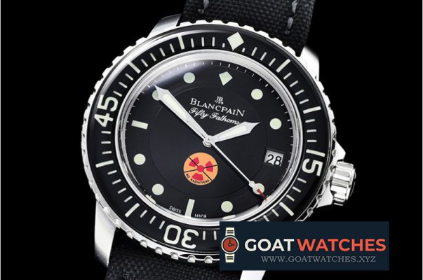 Blancpain - Blancpain Fifty Fathoms No Radiation SS/NY Blk ZF A2836