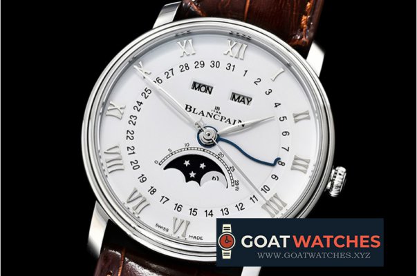 Blancpain - Villeret Complications SS/LE White OMF Miyota 9015 Mod