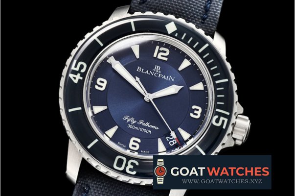 Blancpain - Blancpain Fifty Fathoms Blue Titanium TI/NY Blue ZF A2836