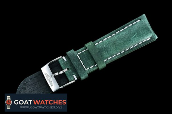 Breitling - Breitling Distressed Look Green Leather Strap