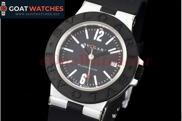 Bvlgari - Bvlgari 103445 40mm Aluminum/RU Black dial BVF A2892