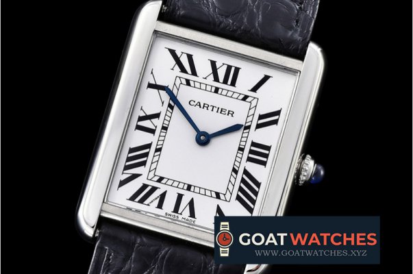 Cartier - Cartier Tank Solo MIdsize SS/LE Wht Swiss Qtz