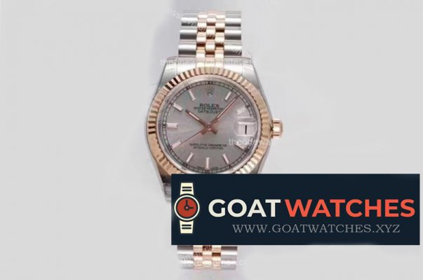 Rolex - DJ Midsize 31mm Oys Flt RG/SS SS Stk GSF NH05