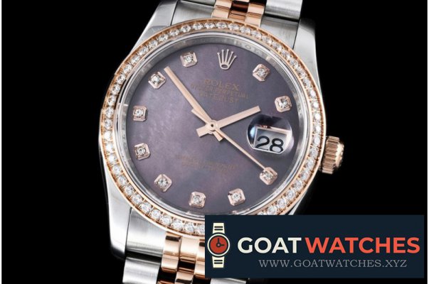 Rolex - DateJust MOP Grey Diam TT/RG BP Asia 2836