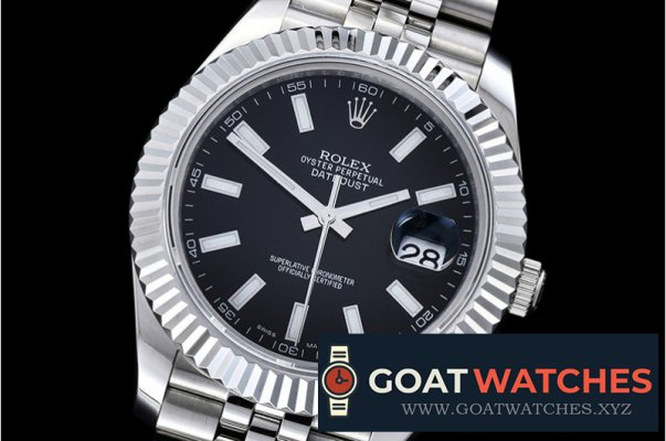 Rolex - DJ2 41mm Jub Flt SS/SS Black Stk BP A3235 Mod