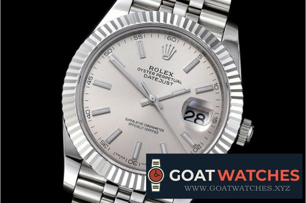 Rolex - DJ2 41mm Jub Flt SS/SS Silv Wht Stk BP Asia 3235 Mod