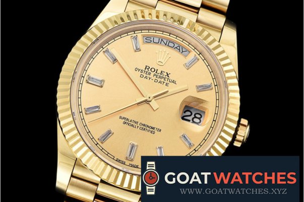 Rolex - DayDate 40mm Flt YG/YG Gold Baug. Diam BP A2836