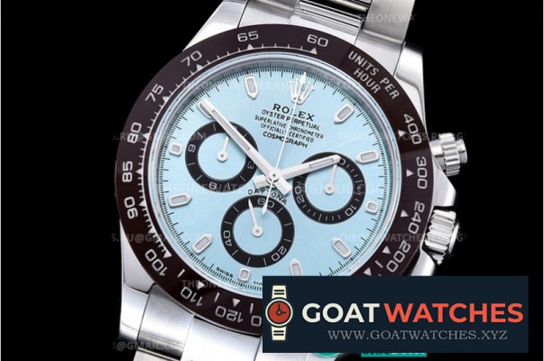Rolex - Daytona 116506 CER/SS Ice Blue 904L Noob V3 A4130