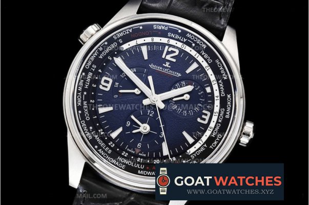 Jaeger Lecoultre - Polaris Geographic SS/LE Blue ZF A23J Mod