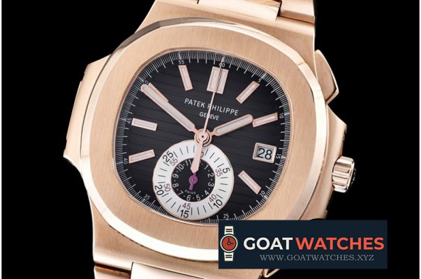 Patek Philippe - 5980 Nautilis Chrono RG/RG Black BP A-7750