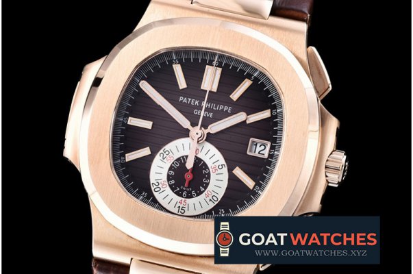 Patek Philippe - 5980 Nautilis Chrono RG/LE Brown BP A-7750