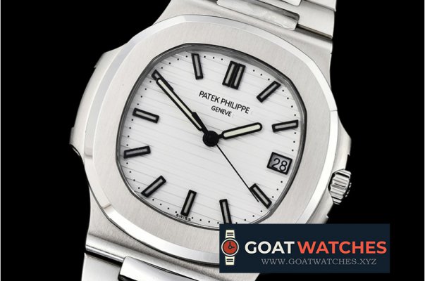 Patek Philippe - Nautilus Mens 40mm SS/SS White Stk PF Miyota 9015 Mod