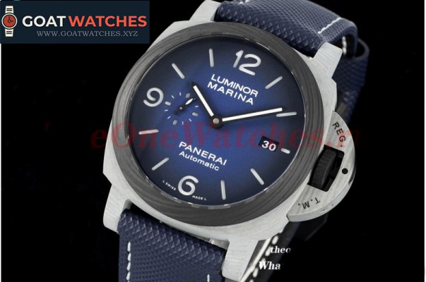 Panerai - PAM1663 Lum. Marina Auto 44mm Blue TI/FC/NY VSF P9010