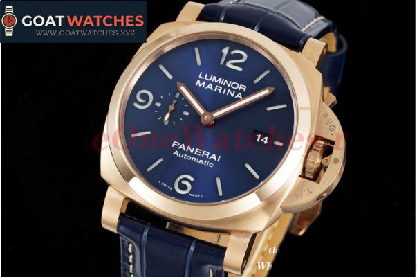 Panerai - PAM1112 Lum. Marina 44mm RG/LE Blue VSF P9010