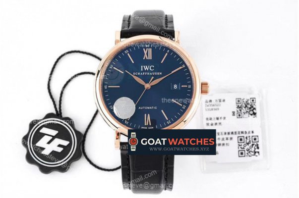 IWC - Portofino Automatic 40mm RG/LE Blue/Stk ZF A9019