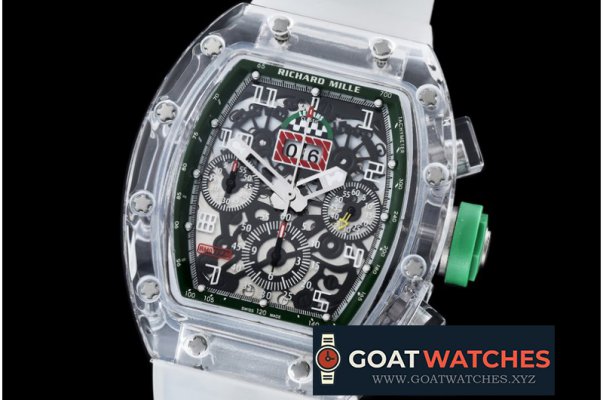 Richard Mille - RM011 Felipe Messa Big Date Sapphire Limited Green A-7750