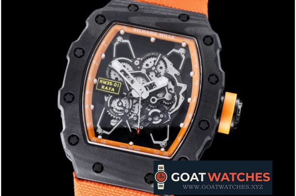 Richard Mille - RM035 Rafael Nadal Skeleton NTPT/NY Orange Mod MY9015
