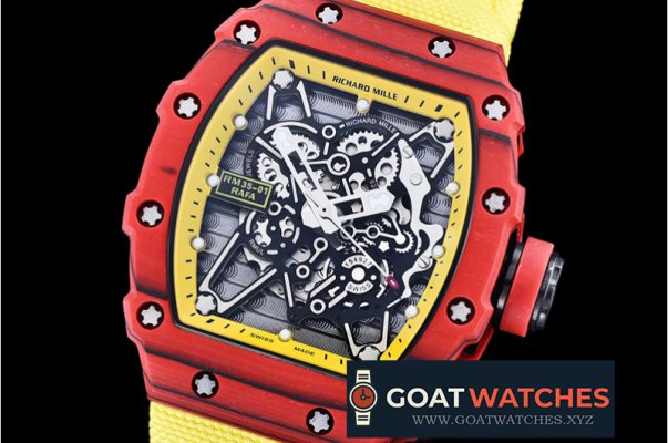 Richard Mille - RM035-01 Rafael Nadal Red FC/NY Blk/Yllw Miyota Mod