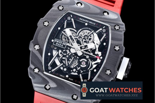 Richard Mille - RM035-02 Rafael Nadal Blk FC/VRU Red Black Miyota Mod