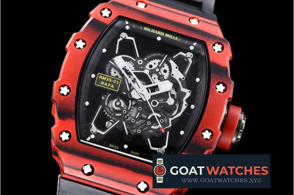 Richard Mille - RM035-01 Rafael Nadal Red FC/VRU Blk/Red Miyota Mod