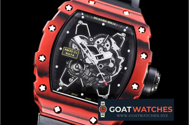 Richard Mille - RM035-01 Rafael Nadal Red FC/VRU Blk/Blk Miyota Mod