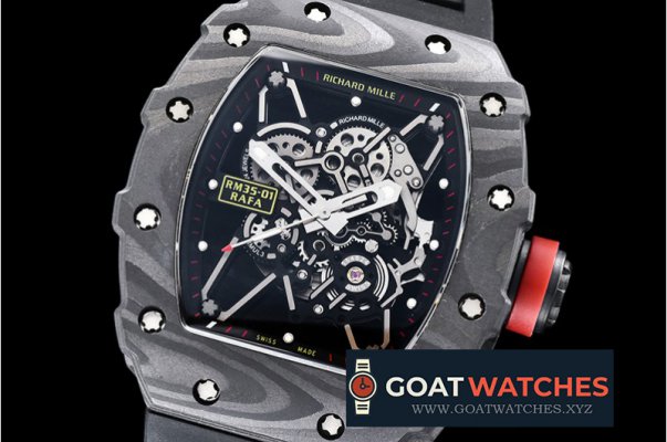Richard Mille - RM035-01 Rafael Nadal Blk FC/VRU Blk/Red Miyota Mod