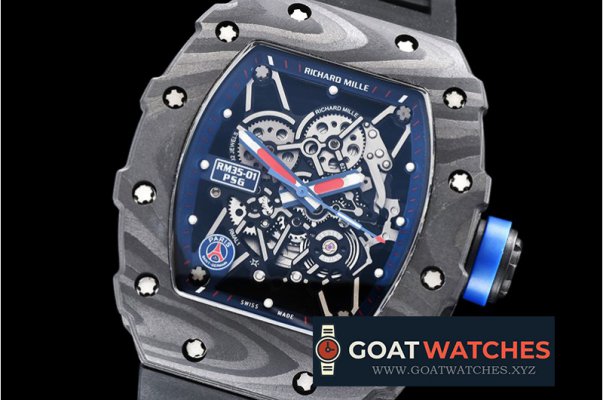 Richard Mille - RM035-01 Rafael Nadal Blk FC/VRU Blk/Blue Miyota Mod
