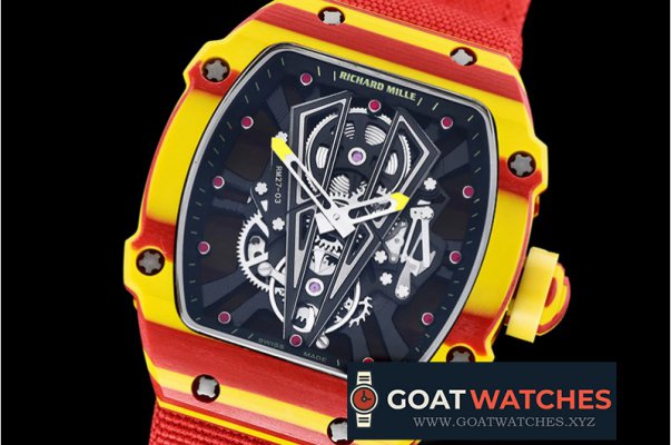 Richard Mille - RM027-03 Rafael Nadal Red/Yellw FC/VRU Blk Miyota Mod