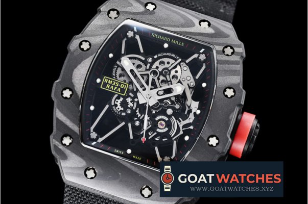 Richard Mille - RM035-02 Rafael Nadal FC/NY Black/Red C Miyota Mod