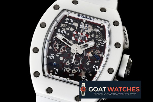 Richard Mille - RM011 Felipe Massa Wht CER/DLC/VRU Skele KVF A7750 Mod