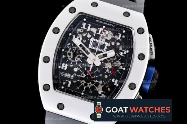 Richard Mille - RM011-03 Flyback Chrono Polo Ed CER/RU Gy KVF A7750 Mod