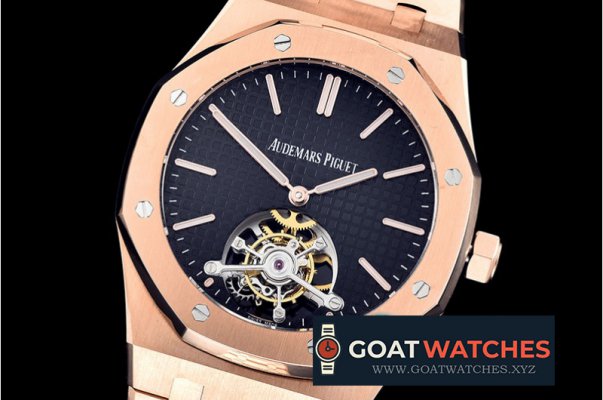 Audemars Piguet - Royal Oak Extra Thin Tourb RG/RG Blue JF Flying Tourb
