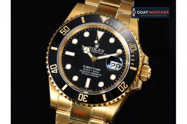 Rolex - Submariner 41mm 126618 LN Full Gold 904L Steel VSF VS3235