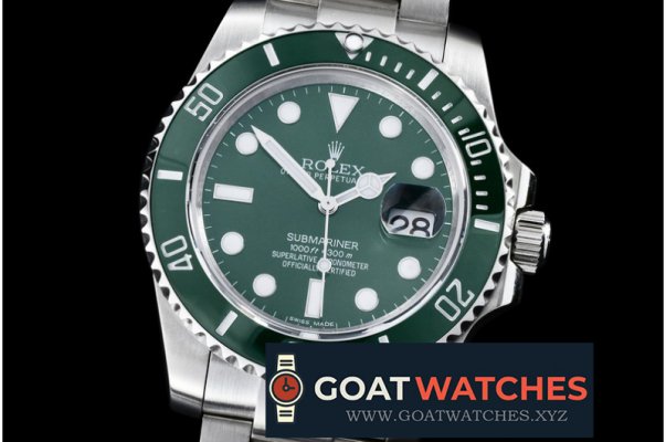Rolex - LV Submariner SS/SS Green BP Ultimate Swiss Eta 2836