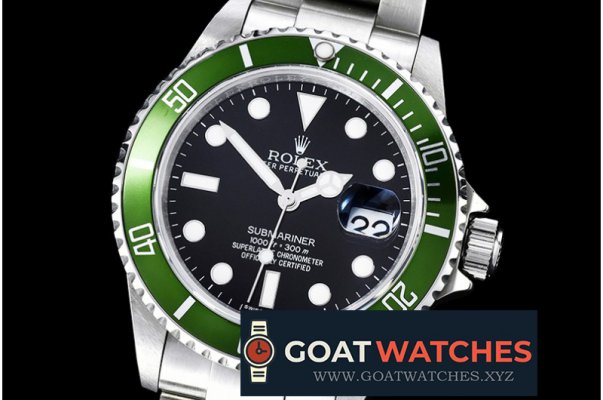 Rolex - Submariner Ref.16610LV SS/SS Black BP A3135 Mod