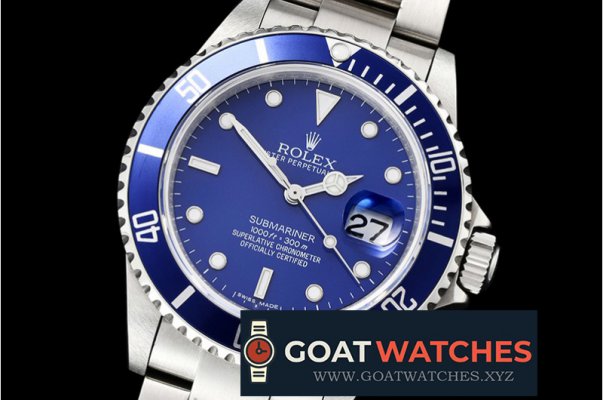 Rolex - Submariner Ref.16610 SS/SS Blue BP A3135 Mod