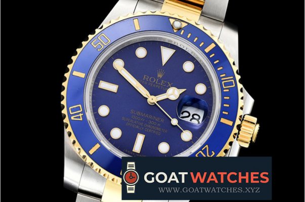Rolex - Submariner 116613 YG/SS Cer Bez Blue VRF Asia 2836