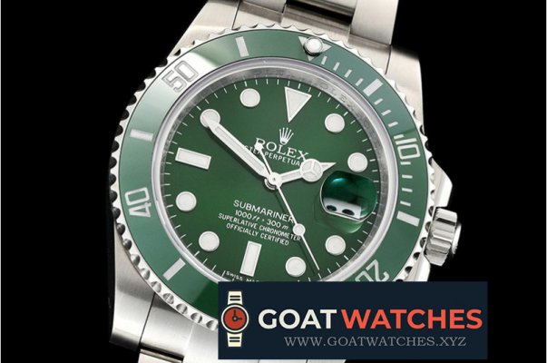 Rolex - Submariner 116610LV SS/SS Green DJF V2 DJ3135 Mod