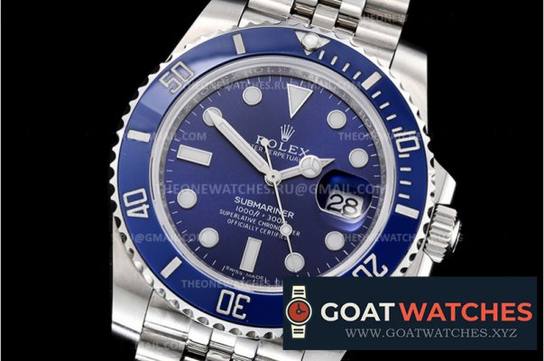Rolex - Submariner 116619LN Jub SS/SS Blue EWF Asia 3135