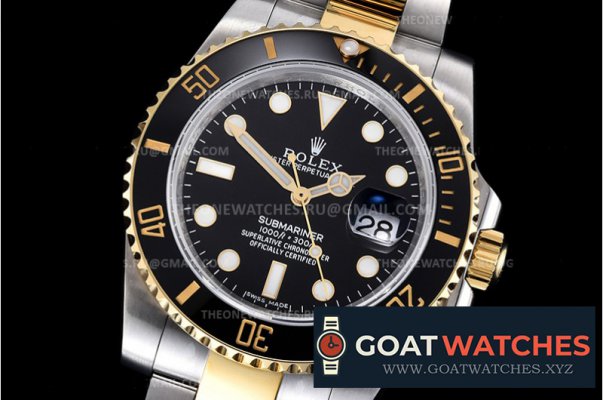 Rolex - Submariner 116613LN 316F YG/SS Black DCF Asia 2836