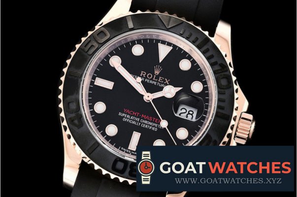 Rolex - YachtMaster 116655 40mm RG/RU Black WF Ult Asia 2836